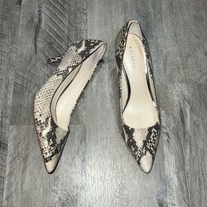 Coach Grand Classic Python Snakeskin Roccia Pump Heel